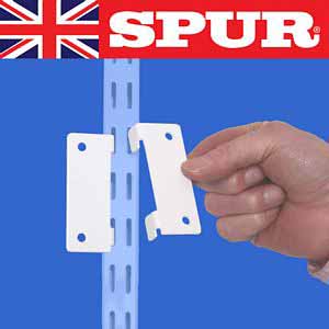Genuine Spur Shelving Steel-Lok cabinet and board fixing kit pair Spur Shelving strong wall mounted shelving with shelving uprights shelf brackets SLCABFIXW