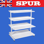 Spur Steel-lok DS2  freestanding Gondola library / retail shelving