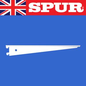 Aluminium T-Slot Bracket 250mm Spur Wall Mounted SPUR SHELVING | Aluminium T Slot | Wall Mounted Shelving | Greenhouse and Display Shelving for glass shelves 11/TslotBracket250mmWhite.jpg