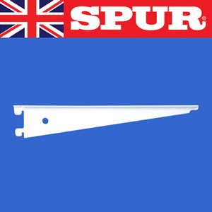 Aluminium T-Slot Bracket 200mm - Spur SPUR SHELVING | Aluminium T Slot | Wall Mounted Shelving | Greenhouse and Display Shelving for glass shelves 21/TslotBracket200mmWhite.jpg