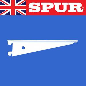 Aluminium T-Slot Bracket 150mm Wall Mounted System SPUR SHELVING | Aluminium T Slot | Wall Mounted Shelving | Greenhouse and Display Shelving for glass shelves 31/TslotBracket150mmWhite.jpg