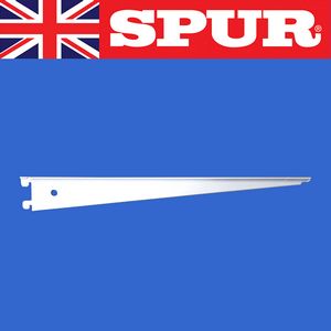 Aluminium T-Slot Bracket 300mm - Spur Wall Mounted SPUR SHELVING | Aluminium T Slot | Wall Mounted Shelving | Greenhouse and Display Shelving for glass shelves 52/TslotBracket300mmWhite.jpg