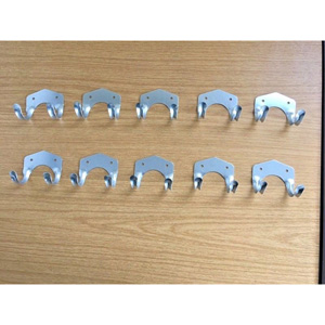 10 x Spur Double Hook Tool Brackets Galvanised Scaffold Shelf Brackets | Wrought iren shelf brackets | Tool Hooks | Ladder Brackets 53/GardenHook10.jpg
