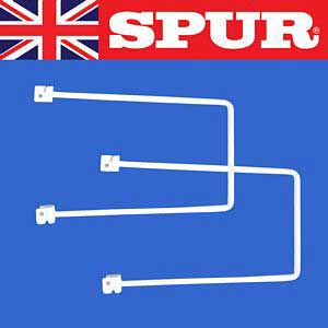 Pair of Spur 195mm Steel-Lok Spring Rod Book Ends Spur Shelving strong wall mounted shelving with shelving uprights shelf brackets 55/200mmSpringWhite.jpg